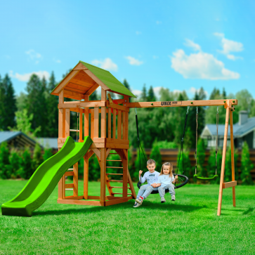 Детский игровой комплекс UNIX Kids (6 in 1) Light Green - 8