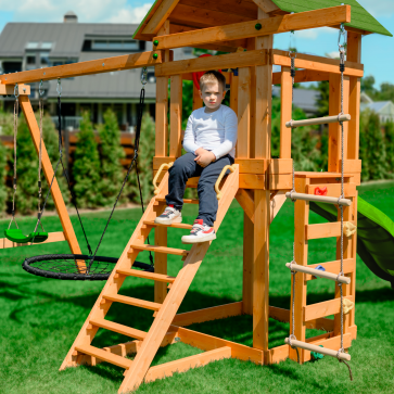 Детский игровой комплекс UNIX Kids (6 in 1) Light Green - 13