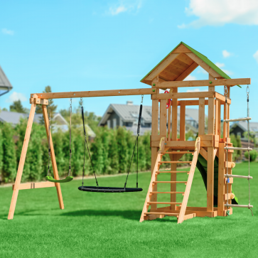 Детский игровой комплекс UNIX Kids (6 in 1) Light Green - 17
